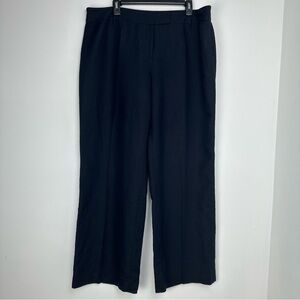 Jones Wear Linen/Rayon‎ Women's Pants Size 18 Navy Summer Business Casual Beachy